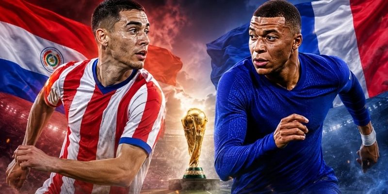 Paraguay vs Pháp có sự chênh lệch nhất định